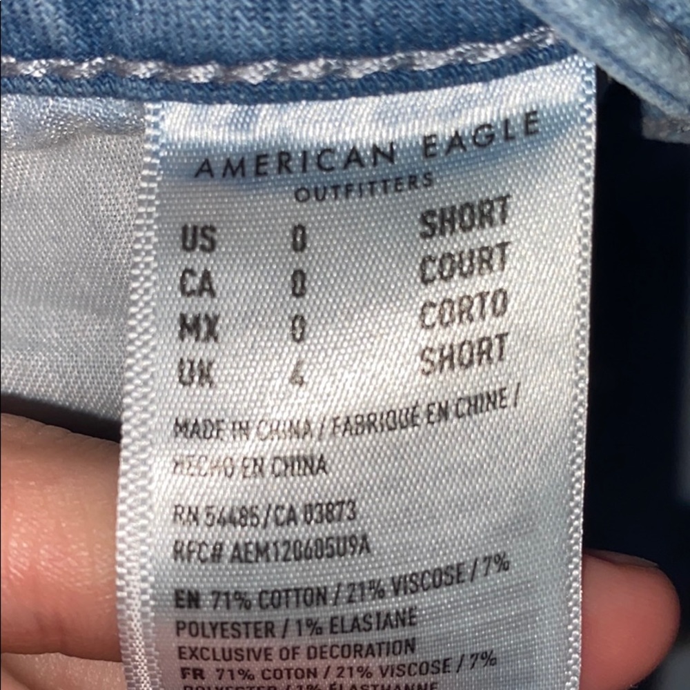 Worn few times, American Eagle light wash jeans. - Picture 3 of 3